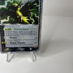 Pokemon TCG Rocket's Zapdos ex 106/109 EX Team Rocket Returns Ultra Rare Holo - Image 4