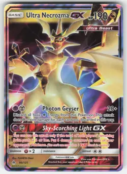 Ultra Necrozma GX 95/131 Holo Rare GX Forbidden Light Pokemon LP - Image 1