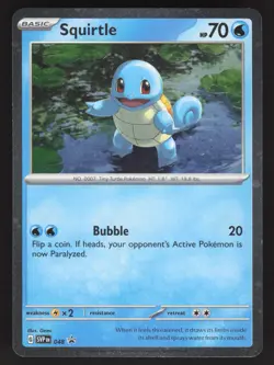 Squirtle 048 Cosmos Holo Pokemon TCG Scarlet & Violet Promo NM - Image 1