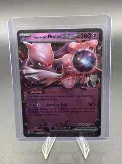 Team Rocket's Mewtwo ex 081/182 Sv10: Destined Rivals Holo Pokemon TCG - Image 1