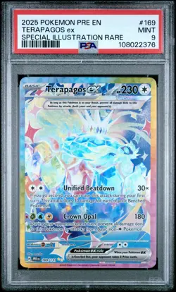 2025 Pokemon Terapagos ex 169/131 Sv: Special Illustrations Rare PSA 9 MINT 🔥 - Image 1