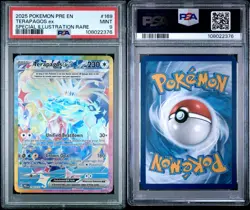 2025 Pokemon Terapagos ex 169/131 Sv: Special Illustrations Rare PSA 9 MINT 🔥 - Image 3