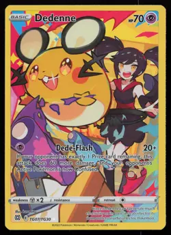 Dedenne TG07/TG30 Holo Brilliant Stars Trainer Gallery Pokemon NM - Image 1