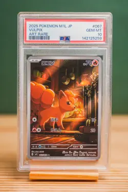2025 POKEMON JPN M1L-MEGA BRAVE ART RARE #067 VULPIX PSA 10 - Image 1