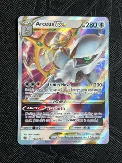 Pokemon TCG Arceus VSTAR 123/172 Brilliant Stars Ultra Rare Holo (English) - NM - Image 3