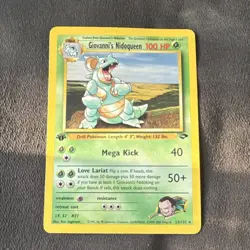 Pokemon TCG Giovanni's Nidoqueen Gym Challenge 23/132 1st Edition - Image 1