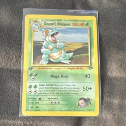 Pokemon TCG Giovanni's Nidoqueen Gym Challenge 23/132 1st Edition - Image 3