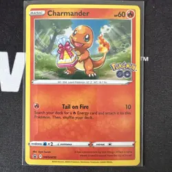 Pokemon TCG Charmander Pokemon GO SWSH232 Promo Regular 60 HP English 2022 - Image 1