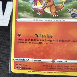 Pokemon TCG Charmander Pokemon GO SWSH232 Promo Regular 60 HP English 2022 - Image 5