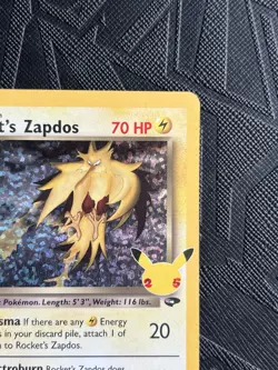 Pokemon TCG Rocket’s Zapdos 15/132 Classic Collection Celebrations Holo - NM - Image 5