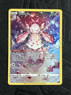 Pokemon TCG Diancie GG13/GG70 Crown Zenith: Galarian Gallery Holo (English) - NM - Image 3