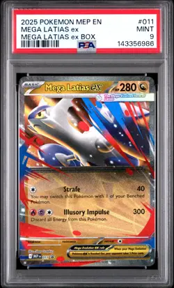 Mega Latias EX Black Star Promo #011 - PSA MINT 9 - Mega Latias EX Box - Pokemon - Image 1