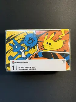 Pokemon Center Double Deck Box Battle Start Pikachu Charizard Lucario New Sealed - Image 1