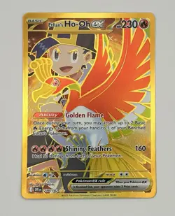 Pokemon Ethan's Ho-Oh ex 239/182 Destined Rivals Full Art Holo Hyper Rare EX NM - Image 2