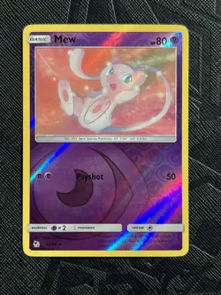 Pokemon TCG Mew 32/68 Hidden Fates Reverse Holo Rare (English) - LP - Image 3