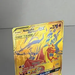 Pokemon Reshiram & Charizard GX SM247 Sun & Moon Promo TAG TEAM Holo 270HP - Image 2