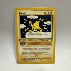 Pokemon Elekid 22/111 Neo Genesis 1st Edition Rare Regular Baby 30 HP - Image 1