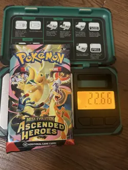 VERY HEAVY! GOD PACKU 22.66g Ascended Heroes Pokemon TCG Booster (SEALED). - Image 1