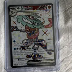 Pokemon Greninja ex Full Art Holo Ultra Rare Twilight Masquerade 198/167 - Image 1