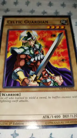 Yu-Gi-Oh! TCG Celtic Guardian MIL1-EN026 1st Edition Rare Near Mint Takahashi - Image 2