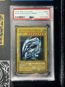 Yugioh 2002 Blue Eyes White Dragon Sdk-001 PSA 5 DJC - Image 1