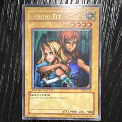 Konami Yu-Gi-Oh! TCG Gemini Elf Invasion of Chaos IOC-SE1 Ultra Rare Limited Ed… - Image 1