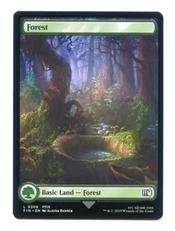 Forest Basic Land #0306 NM Final Fantasy FIN MTG Magic the Gathering FFIX - Image 1