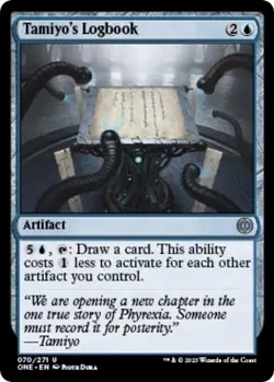 NM Tamiyo's Logbook, MTG, Phyrexia: One, Magic the Gathering, 70 - Image 1