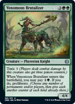 NM Venomous Brutalizer, MTG, Phyrexia: One, Magic the Gathering, 193 - Image 1