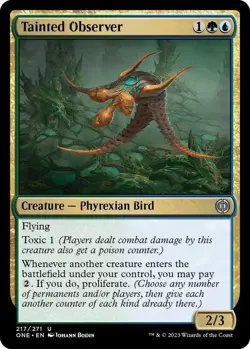 NM Tainted Observer, MTG, Phyrexia: One, Magic the Gathering, 217 - Image 1