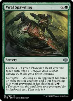 NM Viral Spawning, MTG, Phyrexia: One, Magic the Gathering, 194 - Image 1