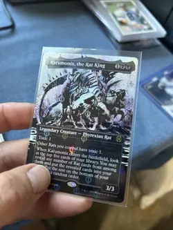 Karumonix, the Rat King Showcase Step-and-Compleat Foil 439 NM Phyrexia:AWBO MTG - Image 1