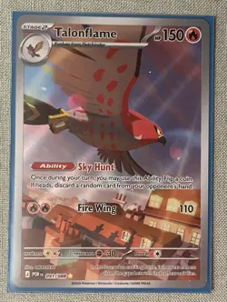 Talonflame 091/088 Illustration Rare Pokemon TCG Perfect Order NM Pack Fresh - Image 1