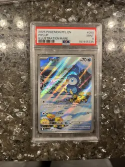 2025 Piplup 098/094 Pokemon Illustration Rare Phantasmal Flames PSA 9 - Image 4