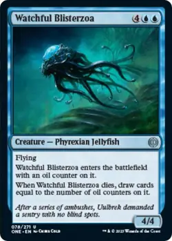 NM Watchful Blisterzoa, MTG, Phyrexia: One, Magic the Gathering, 78 - Image 1