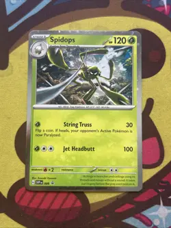 Pokemon Spidops SVP 009 - Black Star Promo - Excellent - Image 1