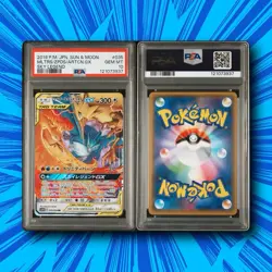 2019 Pokemon Japanese Sun & Moon Sky Legend Moltres, Zapdos, Articuno GX PSA 10 - Image 3