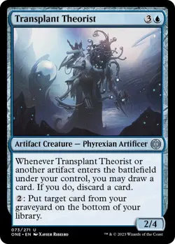 NM Transplant Theorist, MTG, Phyrexia: One, Magic the Gathering, 73 - Image 1