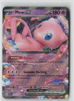 Mew ex Holo Double Rare SV: Scarlet & Violet 151 151/165 NM - Image 1