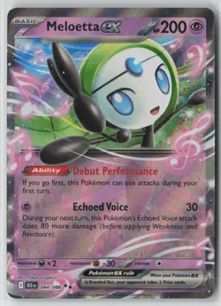 Meloetta ex Holo Double Rare SV: Black Bolt 044/086 NM - Image 1