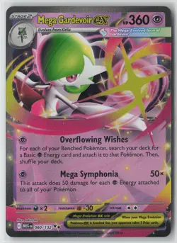 Mega Gardevoir ex Holo Double Rare ME01: Mega Evolution 060/132 NM - Image 1