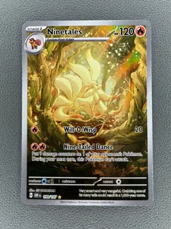 Pokemon Ninetales 199/197 Obsidian Flames Illustration Holo TCG SV03 - Image 1