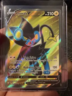 Luxray v Full Art Ultra Rare Holo Pokemon TCG Card Astral Radiance - Image 1