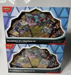 Pokemon TCG Salamence ex & Reshiram ex Premium Collection Box Sealed New Lot 2 - Image 1