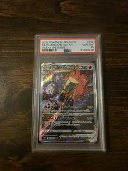 2022 Pokemon JPN SWSH VSTAR Charizard # 212/172 FA PSA 10 Gem Full Art Holo - Image 1