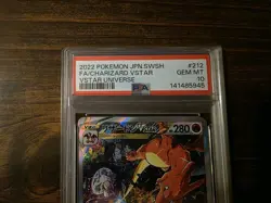 2022 Pokemon JPN SWSH VSTAR Charizard # 212/172 FA PSA 10 Gem Full Art Holo - Image 3
