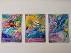 First Partner - Rowlet Litten Popplio 30th Promo Set 043 044 045 Pokemon TCG - Image 1