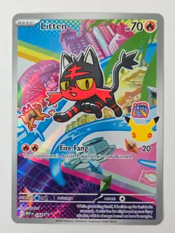 First Partner - Rowlet Litten Popplio 30th Promo Set 043 044 045 Pokemon TCG - Image 3