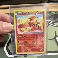 Pokemon Growlithe RC4/RC25 Legendary Treasures Uncommon Reverse Holo Basic 80 HP - Image 1