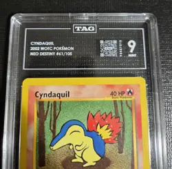Cyndaquil 2002 WOTC Pokemon Neo Destiny 61 TAG 9 Mint - Image 3